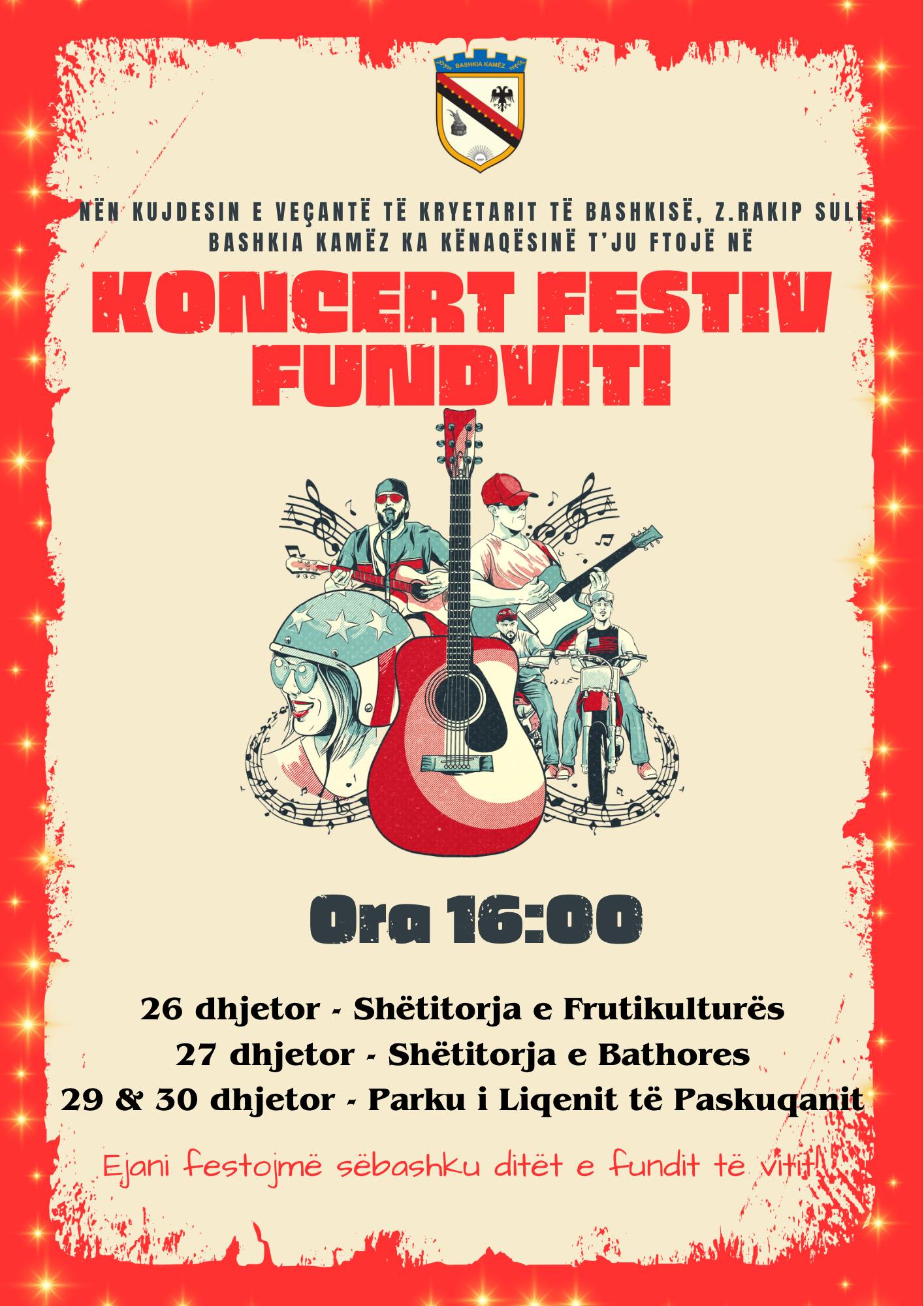 Koncert Festiv Fundviti në Kamëz